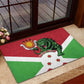 Personalized Jamhuri ya Burundi Rubber Doormat Lion With Coat Of Arms - Flag Style