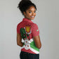 Personalized Jamhuri ya Burundi Women Polo Shirt Lion With Coat Of Arms - Flag Style