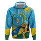 Personalized Happy Rwanda Independence Day Zip Hoodie Coat Of Arms With Map