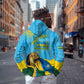 Personalized Happy Rwanda Independence Day Zip Hoodie Coat Of Arms With Map