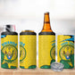 Personalized Jamhuri ya Rwanda 4 in 1 Can Cooler Tumbler Coat Of Arms Imigongo Pattern