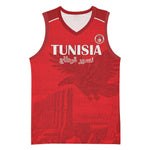 Custom Tunisia Football Basketball Jersey Eagles of Carthage Go Champion - Red Color LT15