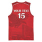 Custom Tunisia Football Basketball Jersey Eagles of Carthage Go Champion - Red Color LT15