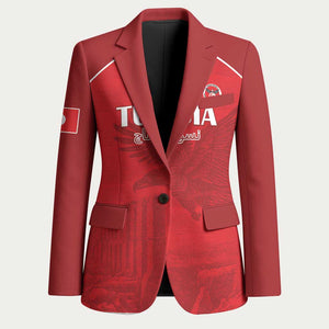 Custom Tunisia Football Blazer Red Eagles of Carthage