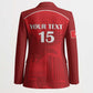 Custom Tunisia Football Blazer Red Eagles of Carthage