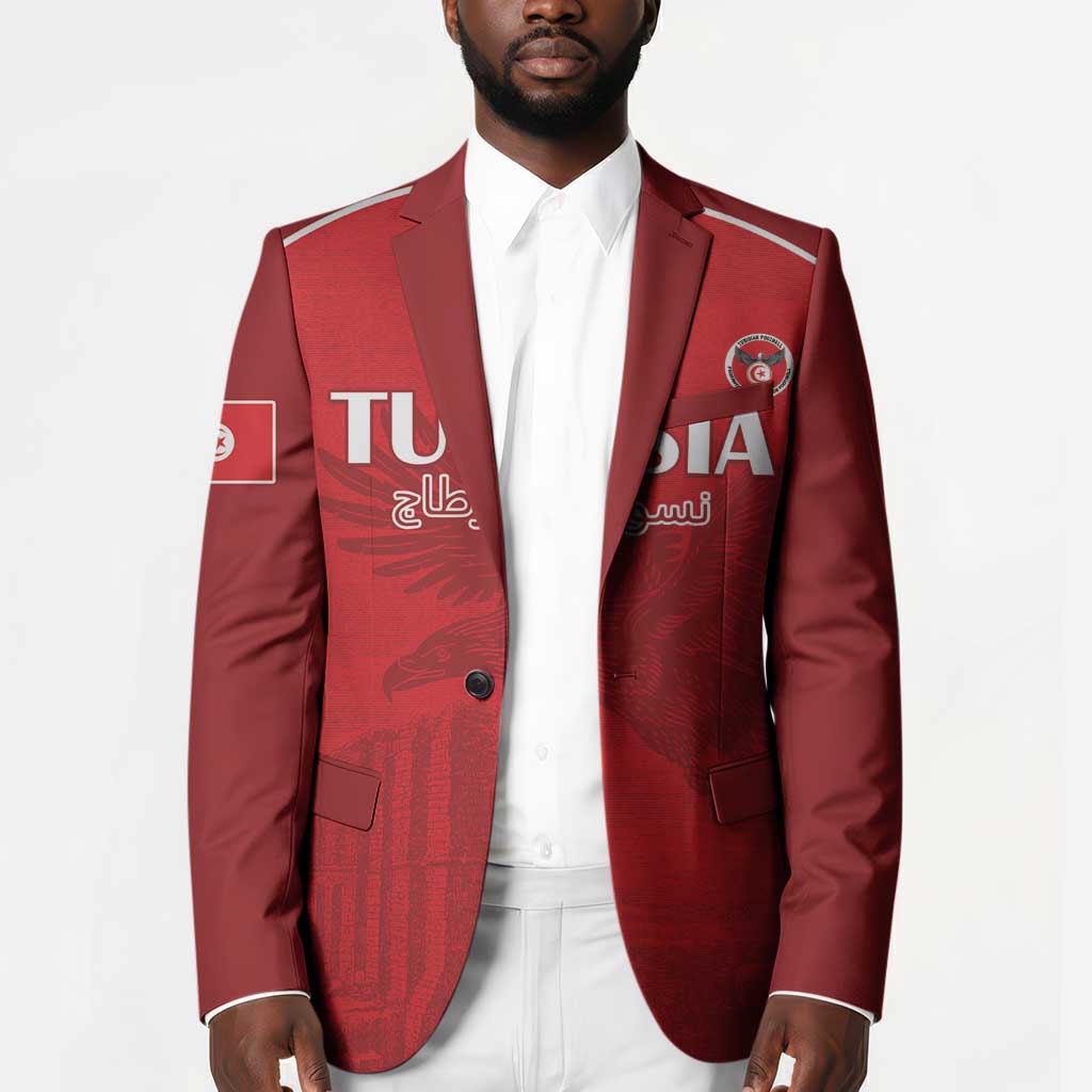 Custom Tunisia Football Blazer Red Eagles of Carthage