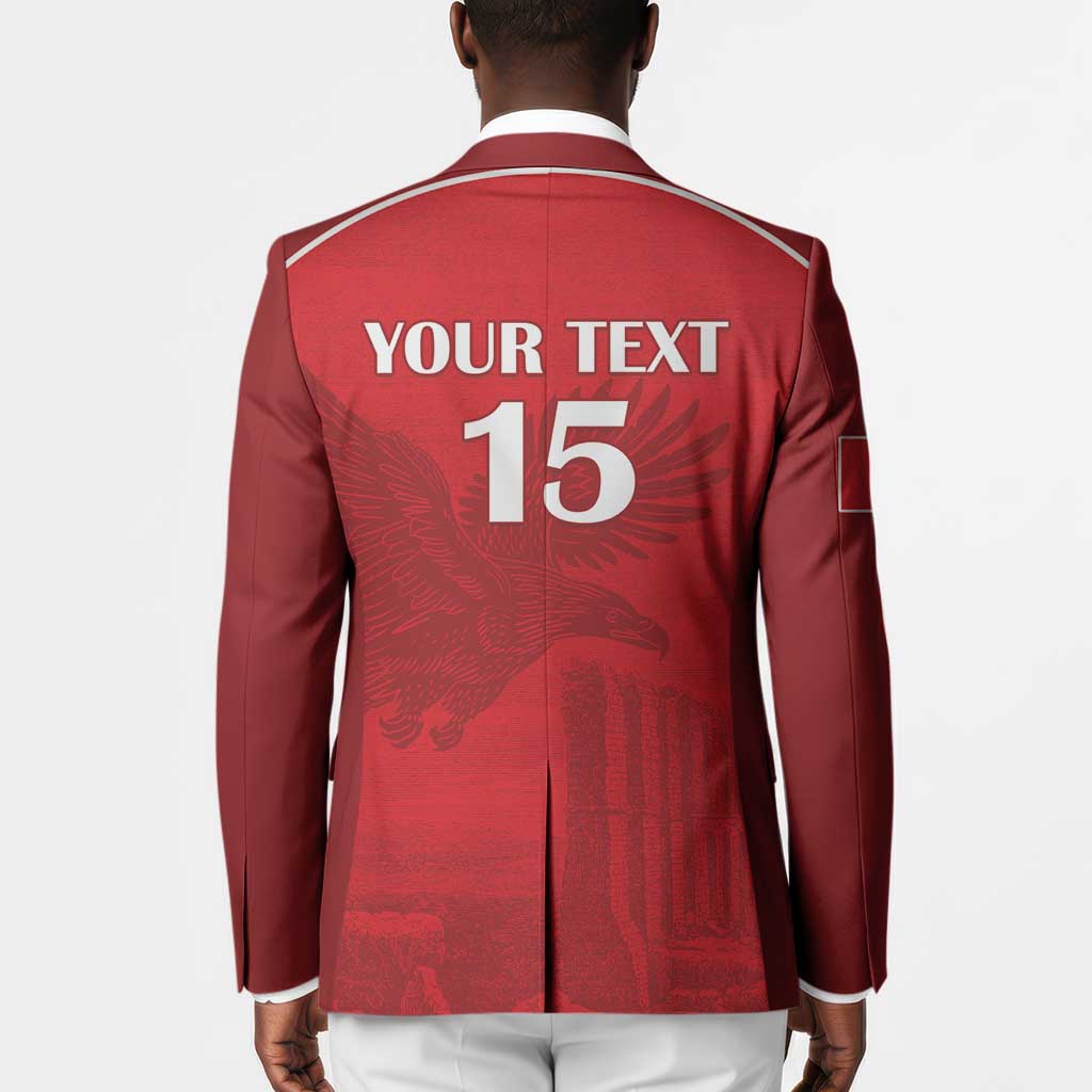 Custom Tunisia Football Blazer Red Eagles of Carthage