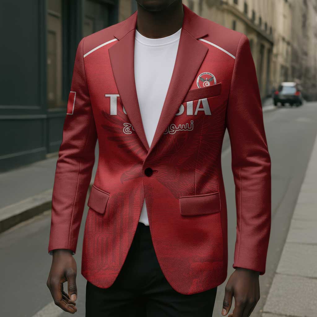Custom Tunisia Football Blazer Red Eagles of Carthage