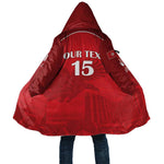 Custom Tunisia Football Cloak Red Eagles of Carthage