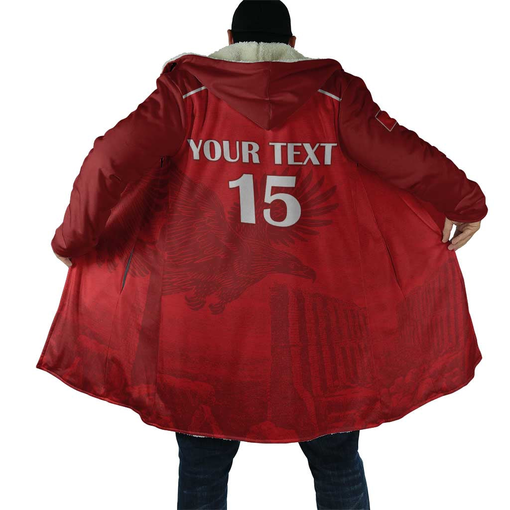 Custom Tunisia Football Cloak Red Eagles of Carthage
