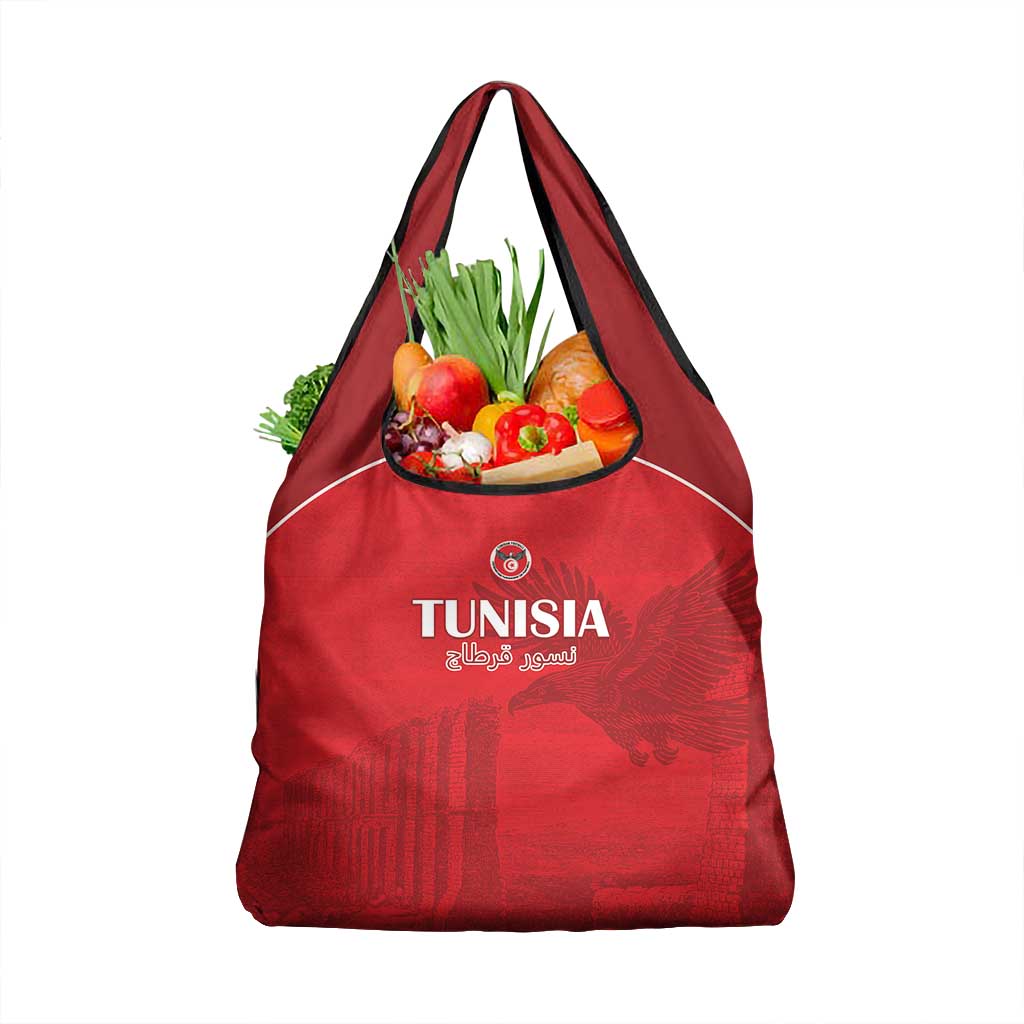Tunisia Football Grocery Bag Eagles of Carthage Go Champion - Red Color - African Pride
