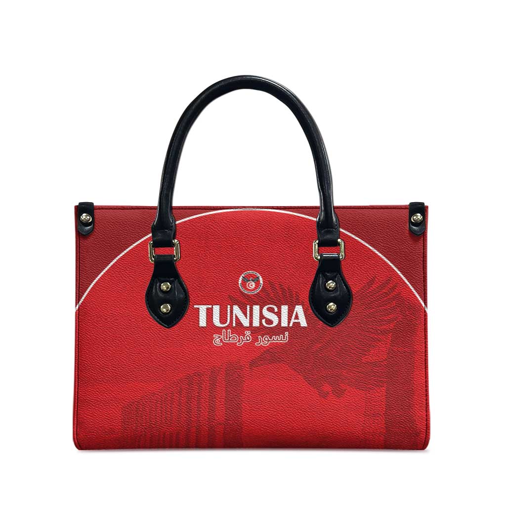 Tunisia Football Leather Bag Red Eagles of Carthage