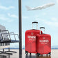 Tunisia Football Luggage Cover Eagles of Carthage Go Champion - Red Color - African Pride