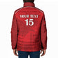 Custom Tunisia Football Padded Jacket Red Eagles of Carthage