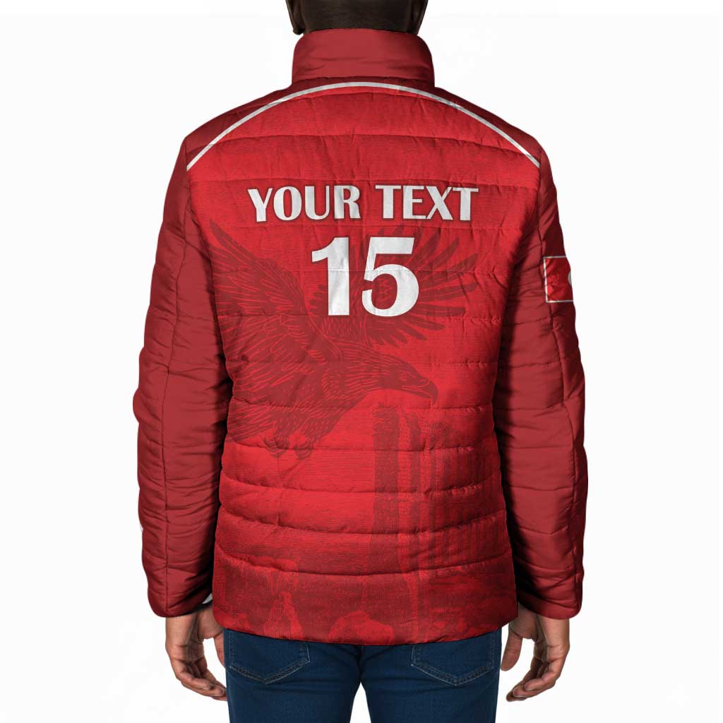 Custom Tunisia Football Padded Jacket Red Eagles of Carthage