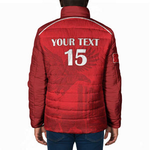 Custom Tunisia Football Padded Jacket Red Eagles of Carthage