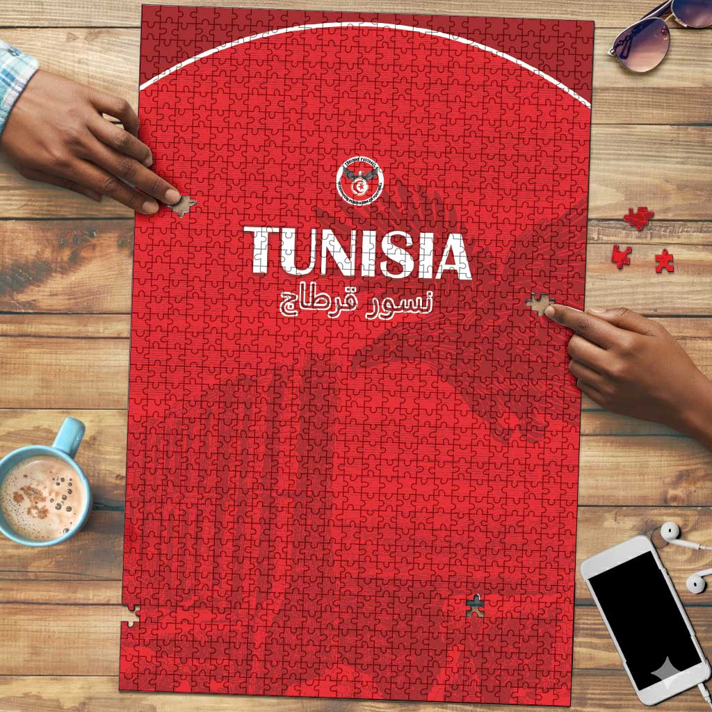 Tunisia Football Puzzle Red Eagles of Carthage