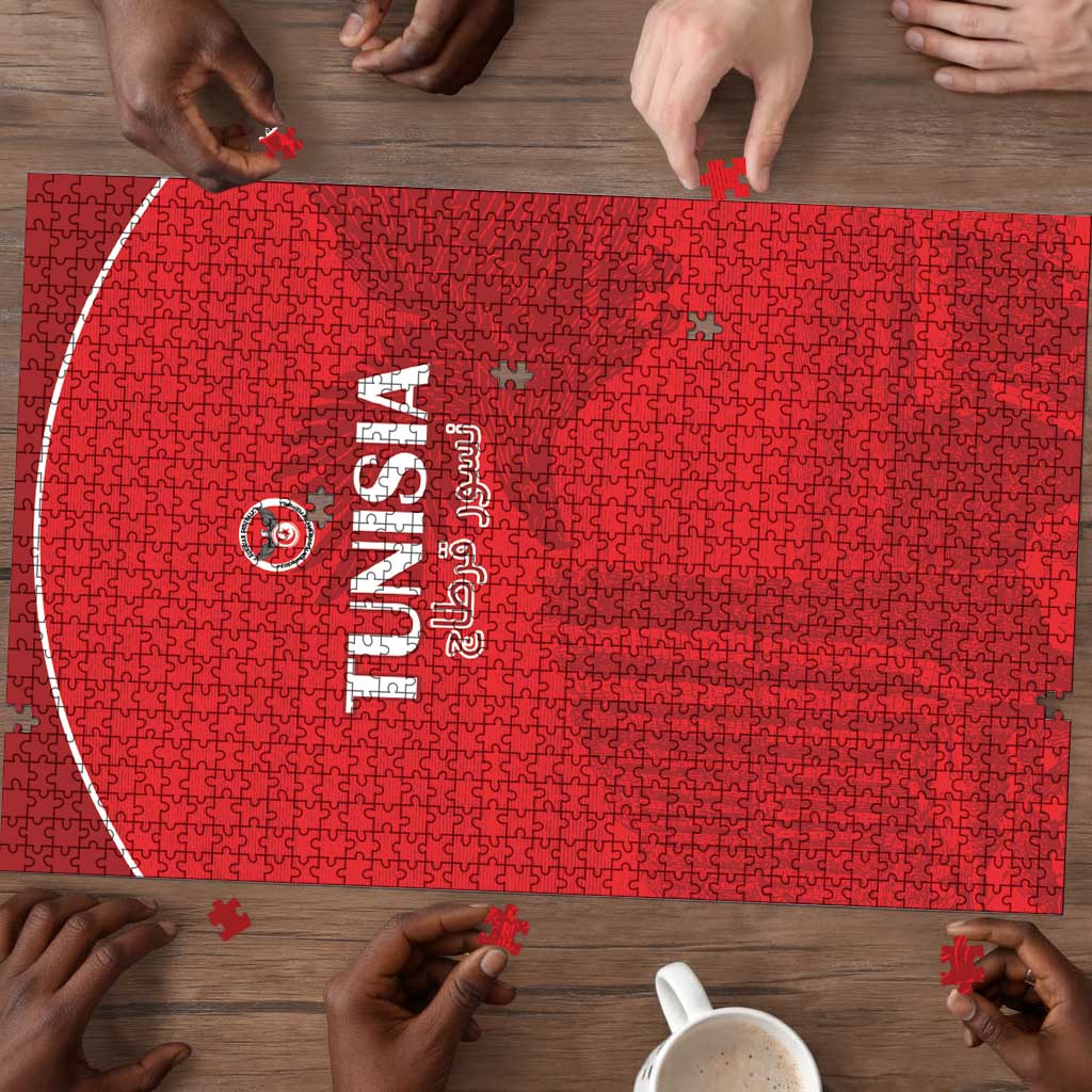 Tunisia Football Puzzle Red Eagles of Carthage
