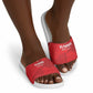 Tunisia Football Slide Sandals Red Eagles of Carthage