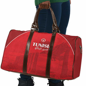 Tunisia Football Travel Bag Red Eagles of Carthage