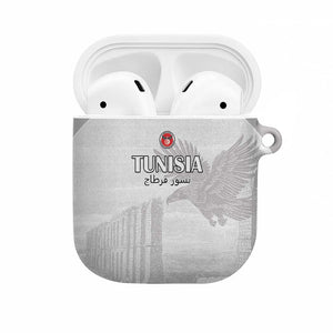 Tunisia Football AirPods Case White Eagles of Carthage