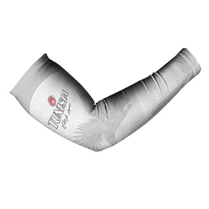 Custom Tunisia Football Arm Sleeves White Eagles of Carthage