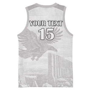 Custom Tunisia Football Basketball Jersey Eagles of Carthage Go Champion - White Color LT15
