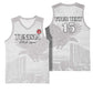 Custom Tunisia Football Basketball Jersey Eagles of Carthage Go Champion - White Color LT15