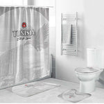 Tunisia Football Bathroom Set White Eagles of Carthage