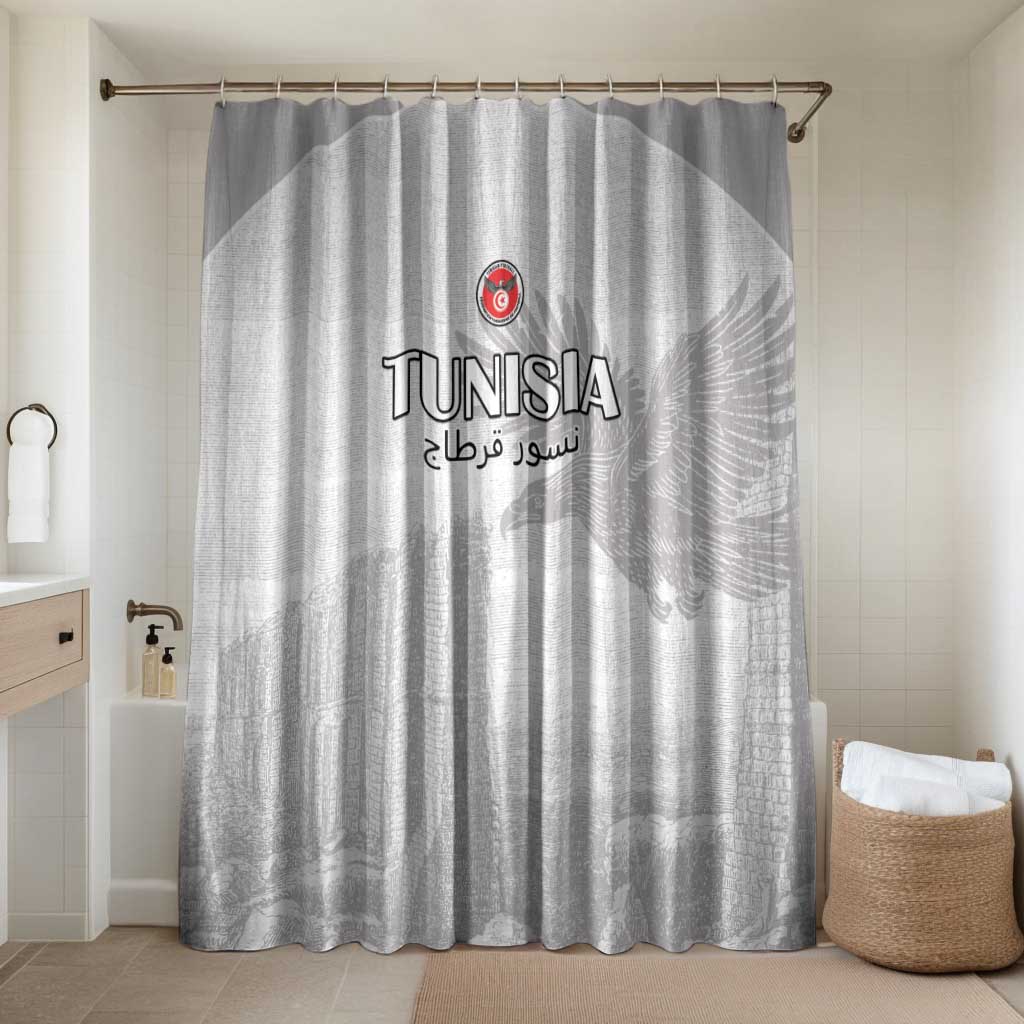 Tunisia Football Bathroom Set White Eagles of Carthage