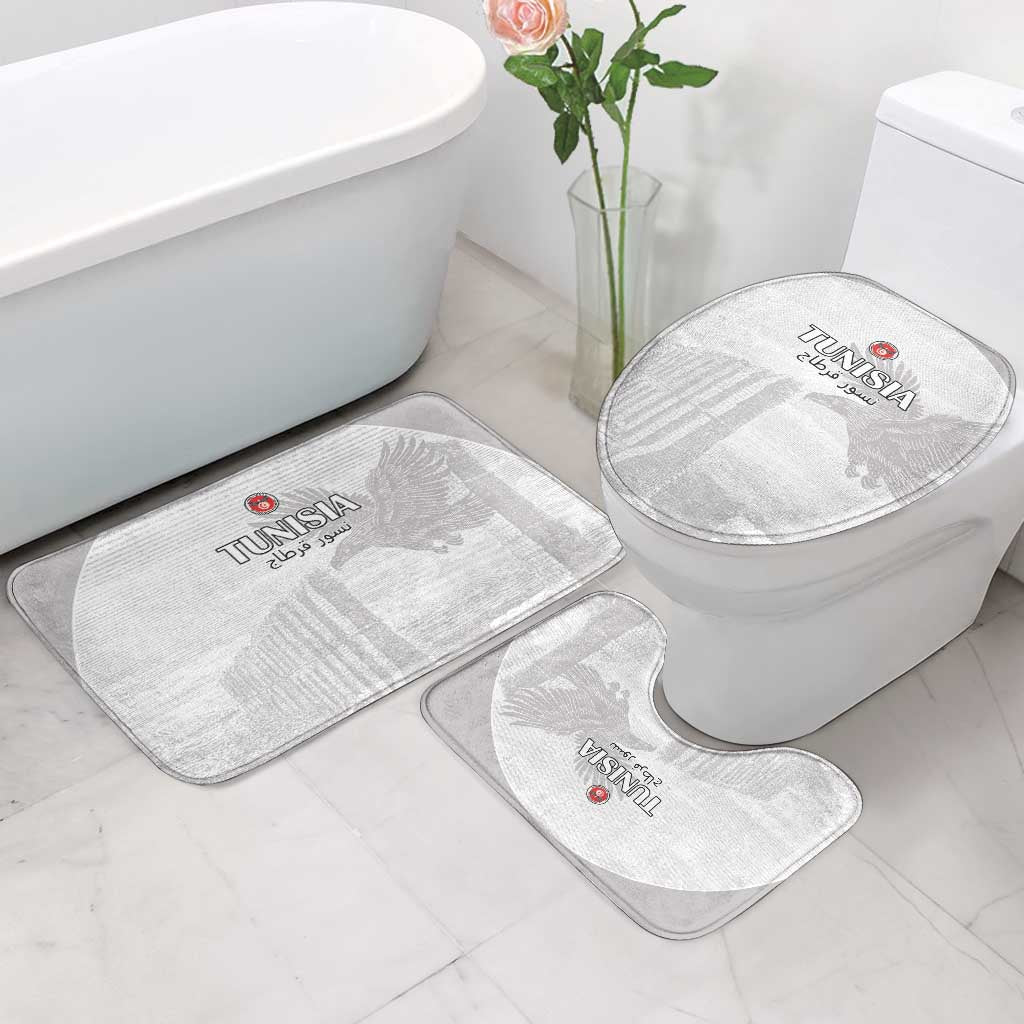 Tunisia Football Bathroom Set White Eagles of Carthage