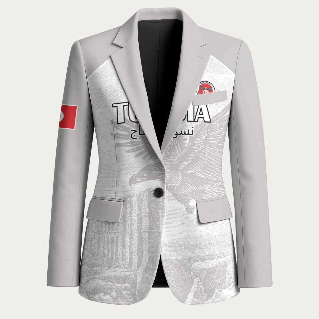 Custom Tunisia Football Blazer White Eagles of Carthage