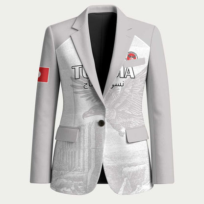 Custom Tunisia Football Blazer White Eagles of Carthage