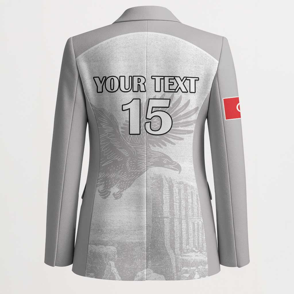 Custom Tunisia Football Blazer White Eagles of Carthage