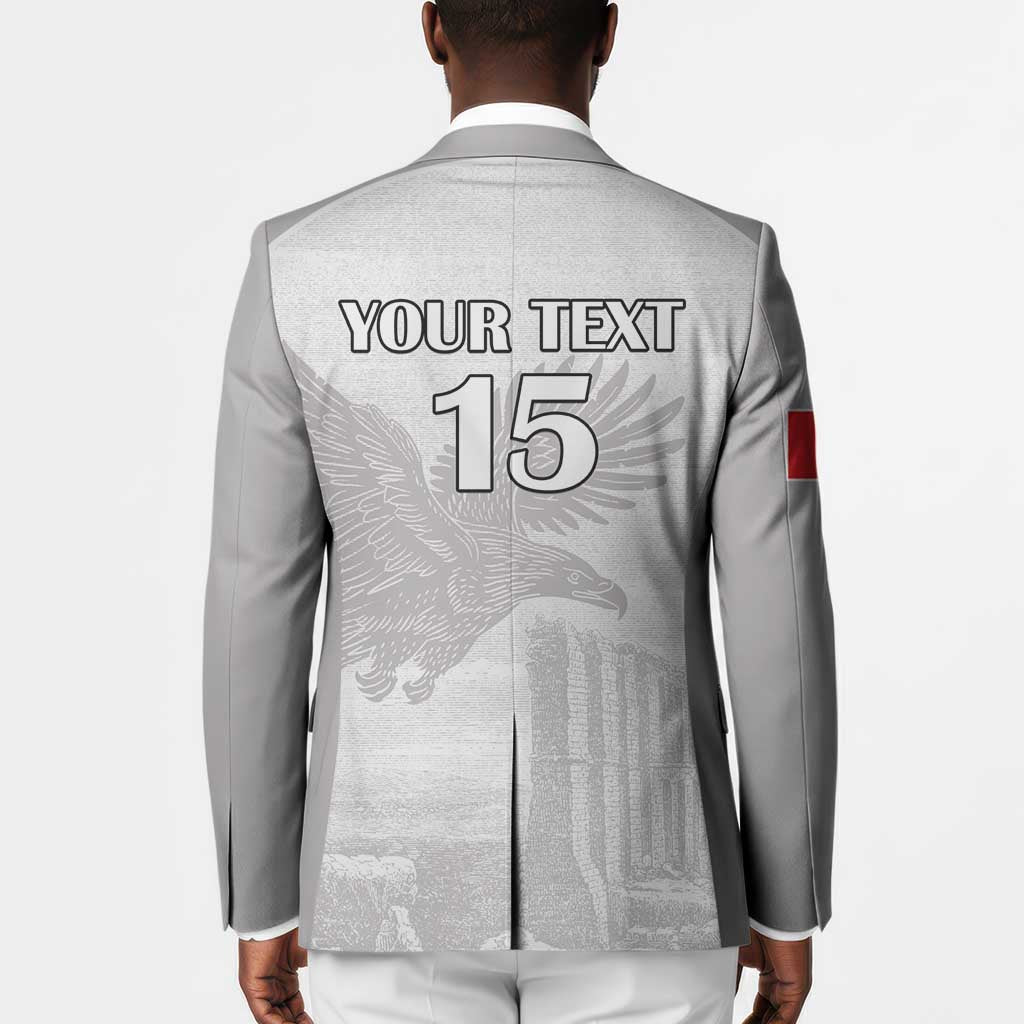 Custom Tunisia Football Blazer White Eagles of Carthage