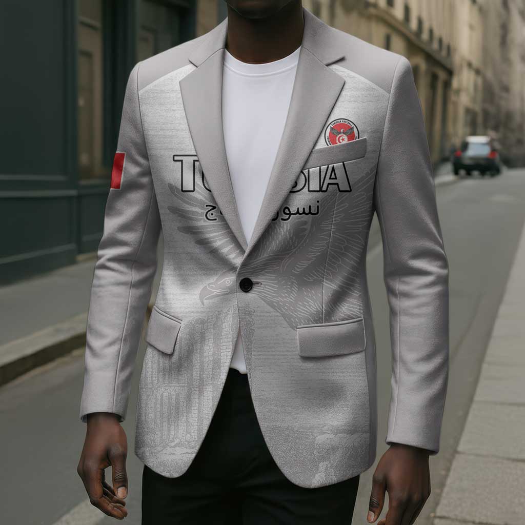 Custom Tunisia Football Blazer White Eagles of Carthage