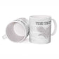 Custom Tunisia Football Ceramic Mug White Eagles of Carthage