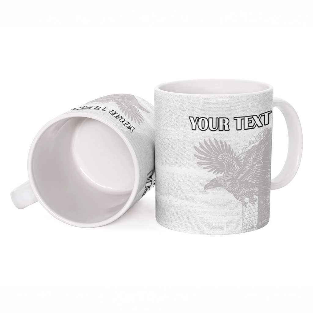 Custom Tunisia Football Ceramic Mug White Eagles of Carthage