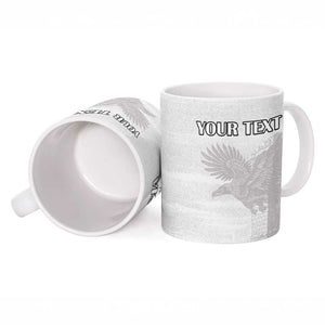 Custom Tunisia Football Ceramic Mug White Eagles of Carthage