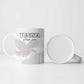 Custom Tunisia Football Ceramic Mug White Eagles of Carthage