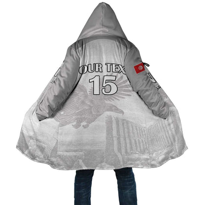 Custom Tunisia Football Cloak White Eagles of Carthage