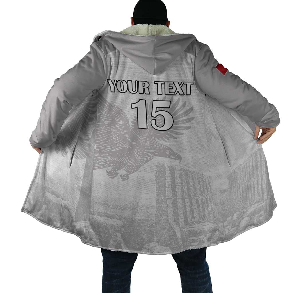 Custom Tunisia Football Cloak White Eagles of Carthage