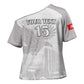 Custom Tunisia Football Cross Shoulder Shirt White Eagles of Carthage