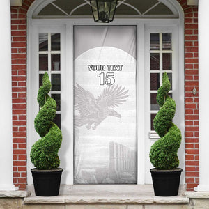 Custom Tunisia Football Door Cover White Eagles of Carthage