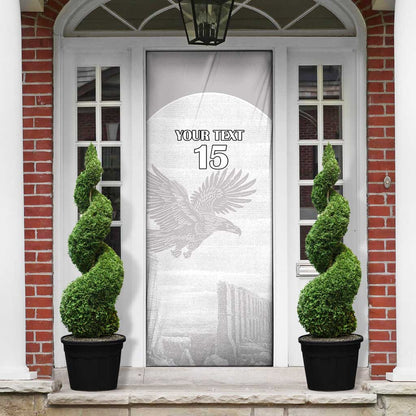 Custom Tunisia Football Door Cover White Eagles of Carthage