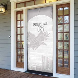 Custom Tunisia Football Door Cover White Eagles of Carthage