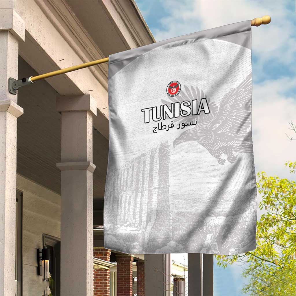 Tunisia Football Garden Flag Eagles of Carthage Go Champion - White Color - African Pride