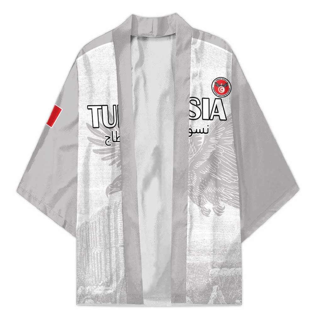 Custom Tunisia Football Kimono White Eagles of Carthage
