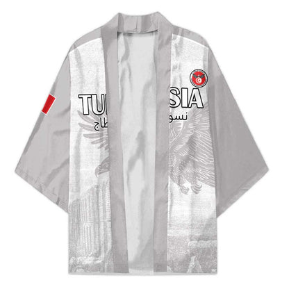 Custom Tunisia Football Kimono White Eagles of Carthage