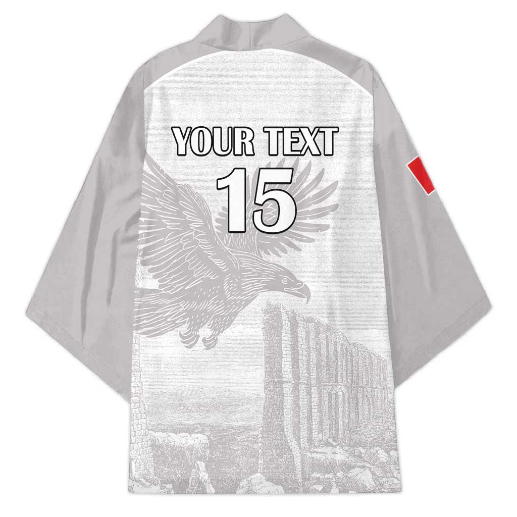 Custom Tunisia Football Kimono White Eagles of Carthage